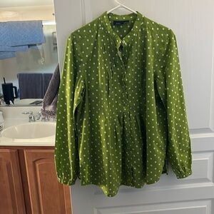 Green polkadots by Jones of New York size XL